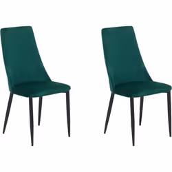 Lot de 2 chaises de salle à manger modernes et élégantes. Cet ensemble de deux chaises ajoute une touche moderne à toute cuis ...