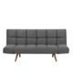 Canapé convertible 3 places en tissu gris foncé INGARO