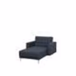 Méridienne chesterfield gris côté droit NIMES