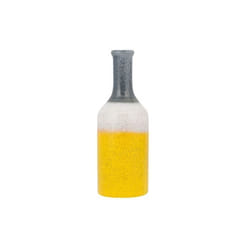 Beliani - Vase décoratif jaune blanc et gris LARNACA