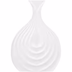 Vase décoratif blanc en grès 25 cm. Ce vase décoratif égayera instantanément n'importe quelle pièce grâce à son design distin ...