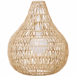 Lampe suspension avec abat-jour tressé beige sable. Donnez à votre salon un charme particulier grâce à cette magnifique lampe ...