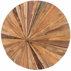 Décoration murale en teck recyclé. Cette décoration murale est un choix idéal pour ceux qui aiment la nature et souhaitent cr ...