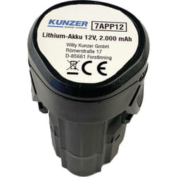 7APP12 Batterie pour outil 12 v 2 Ah Li-Ion Y334692 - Kunzer