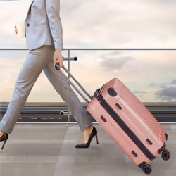 Arebos Set de 3 valises de voyage Rosé-or - Vue supplémentaire 6