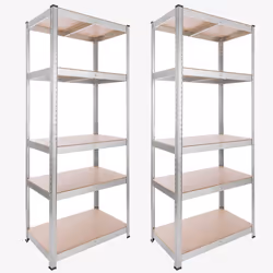 Arebos Etagère lourde 180x75x45cm 875kg - 2 pièces