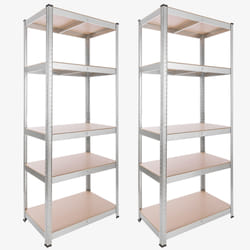 Arebos Etagère lourde 180x75x45cm 875kg - 2 pièces