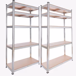 Arebos Etagère lourde 180x90x40cm 875kg 2 pièces