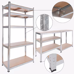 Arebos Etagère lourde 180x90x40cm 875kg 2 pièces