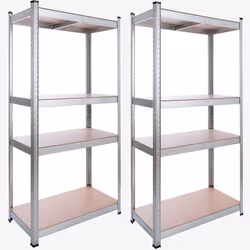 Arebos Etagère lourde 160x80x40cm 320kg 2 pièces