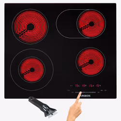 Arebos AR-HE-GK4N, Noir, 590 mm, 520 mm, 50 mm, 11 kg