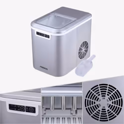 Arebos 4260627422371 machine à glaçons Machine à glaçon portable 12 kg/24h 120 W Argent
