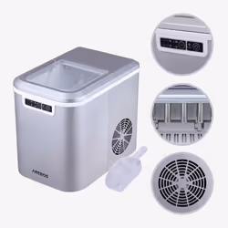 Arebos 4260627422371 machine à glaçons Machine à glaçon portable 12 kg/24h 120 W Argent - Vue supplémentaire 4