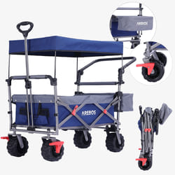 Arebos Chariot luxe - avec toit