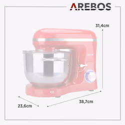 Arebos 4260627423859, Rouge, 220 - 240 V, 1500 hp, 380 mm, 236 mm, 314 mm
