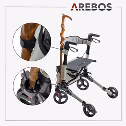 Arebos 4260627424016 déambulateur et marcheur Gris - Vue supplémentaire 6