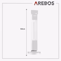 Arebos 4260627424245 appareil de chauffage Argent