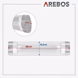 Arebos 4260627424252 appareil de chauffage Argent