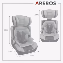 Arebos 4260627424344 siège-auto bébé Gris