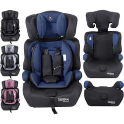 FableKids Siège auto enfant Siège enfant Rehausseur de chaise Harnais 3 points - Bleu