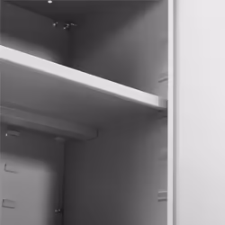 Arebos Armoire de bureau 180cm avec rouletes