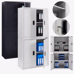 Arebos Armoire de bureau 180cm