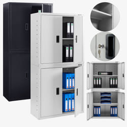 Arebos Armoire de bureau 180cm