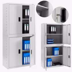 Arebos Armoire de bureau 180cm