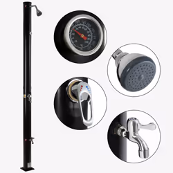 Arebos AR-HE-SD20LF système de douche Noir - Vue supplémentaire 4