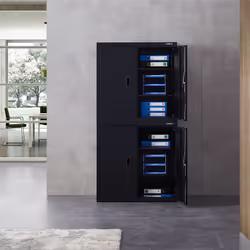 Arebos Armoire de bureau avec 4 étagères 180 cm - Vue supplémentaire 3