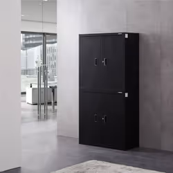 Arebos Armoire de bureau avec 4 étagères 180 cm - Vue supplémentaire 6