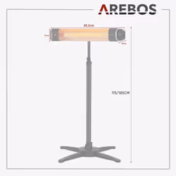 Arebos 4260627427239 Noir