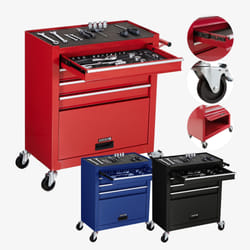 Arebos 4260627427277 chariot de service Rouge