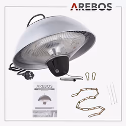 Arebos 4260627427581 appareil de chauffage Argent