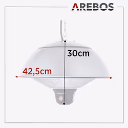 Arebos 4260627427598 appareil de chauffage Argent