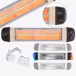 Arebos AR-HE-HS2500WS, IP34, Aluminium, 955 mm, 95 mm, 200 mm, 3,1 kg