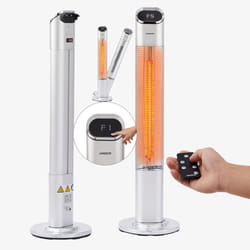 Arebos 4260627427666 appareil de chauffage Argent
