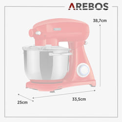 Arebos 4260627427901 robot de cuisine Rouge