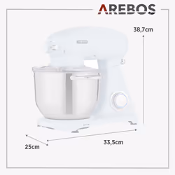 Arebos 4260627427925, Bleu, 220 - 240 V, Plastique, 1800 hp, 387 mm, 250 mm