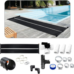 Chauffe-Eau Solaire Capteur Solaire Chauffe-Piscine Tapis Solaire Absorbeur Solaire 300 x 66cm Plastique résistan - Arebos