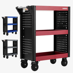 Arebos 4260627428991 chariot de service Rouge
