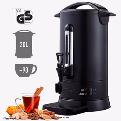 Arebos AR-HE-GKE20S, Noir, Acier inoxydable, 555 mm, 7 kg, 220 - 240 V, 1,2 m