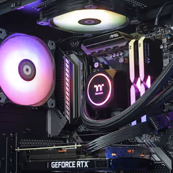 Thermaltake Kallisto Midi Tower Ryzen 5 5600X 16Go 1To SSD GeForce RTX 3060 Win10 Home PC Noir