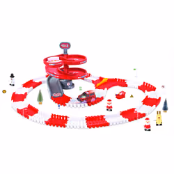 Amewi Magic Traxx Christmas Track, Ensemble véhicule et piste, 6 an(s), Plastique, Gris, Rouge, Blanc