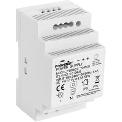 Alimentation pour rail DIN (Entrée 100-240 V AC 50/60 Hz Sortie 12 V DC 45 A 54 W) Alimentation / transformateur pour rail DIN