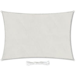 Blumfeldt - voile solaire rectangulaire 3x5 m avec anneaux de fixation polyester perméable à l'air