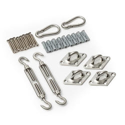 Kit de fixation murale en acier inoxydable pour voiles dombrage Blumfeldt - 24 pièces