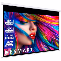 ESMART Professionnel MIROLO Toile pour store enrouleur 215 x 135 cm (100) 16:10 Écran de projecteur home cinéma écran Rollo ...