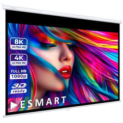 ESMART Professionnel MIROLO Toile pour store enrouleur 215 x 135 cm (100) 16:10  Écran de projecteur home cinéma écran Rollo LCD