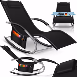 KESSER Transat suspendu ergonomique Relax Chaise longue pour des heures de détente sur la terrasse, le balcon ou dans le jard ...